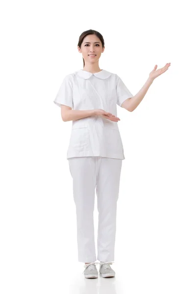 Asian medical nurse showing — Stock Photo, Image