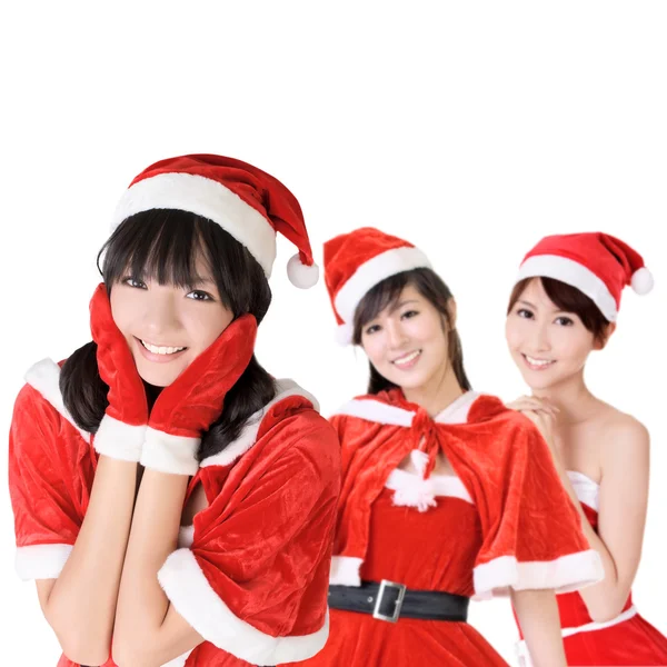 Attractive Christmas girls — Stock Photo, Image