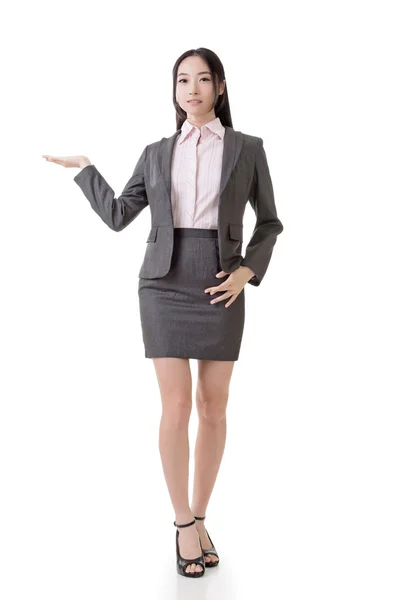 Business woman introduce — Stock Photo, Image