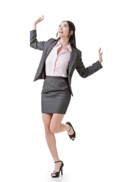 Mujer de negocios alegre — Foto de Stock