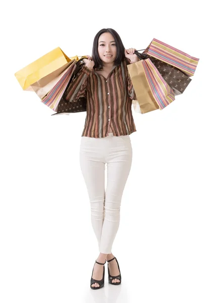 Asian shopping woman — Stock Photo, Image