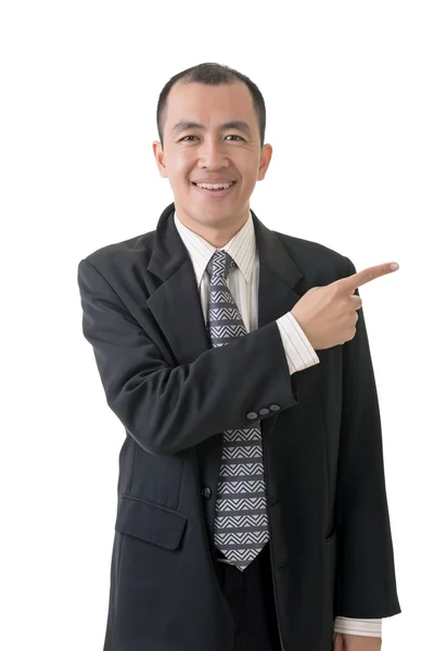 Businessman introduce — Stock Photo, Image