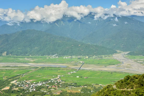 Hualien zemědělské půdy — Stock fotografie