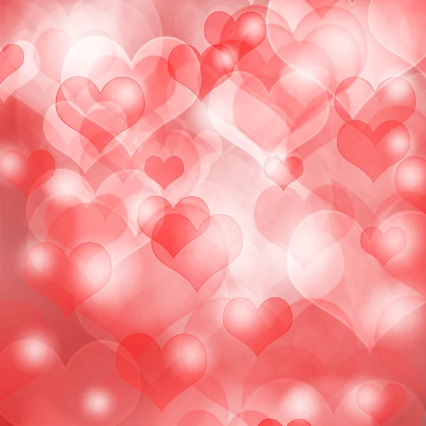 Heart shaped bokeh background — Stock Photo, Image