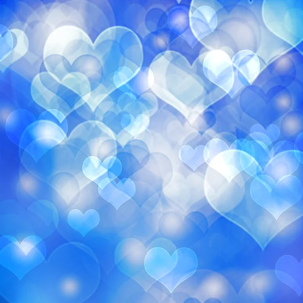 Heart shaped bokeh background — Stock Photo, Image