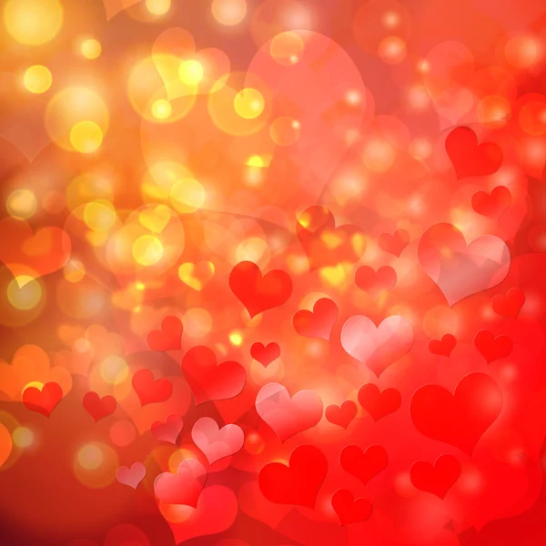 Heart shaped bokeh background — Stock Photo, Image