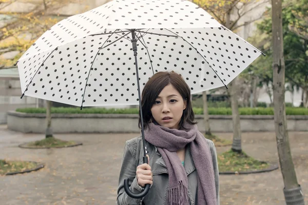 Lonely Asian woman — Stock Photo, Image