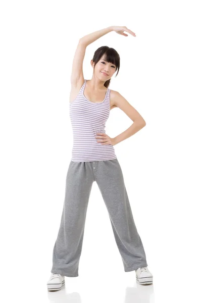 Fitness-ázsiai lány — Stockfoto
