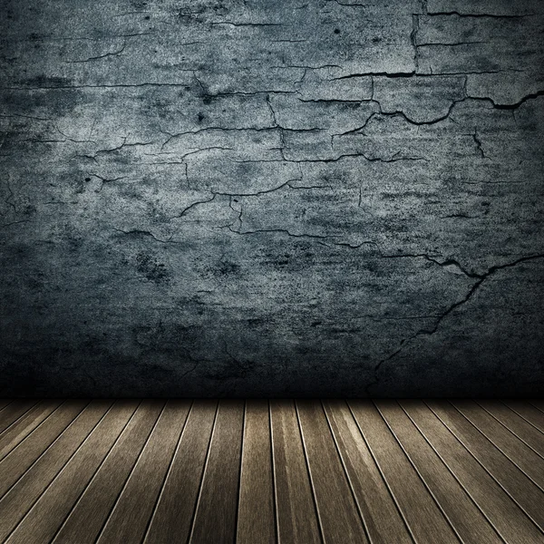 Textura de interior grunge com madeira — Fotografia de Stock