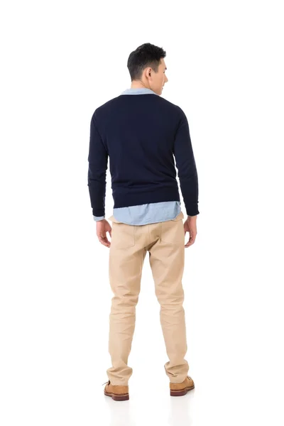 Asyalı gencin arka görünüm