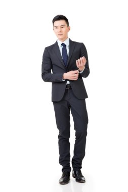 Kendine güvenen Asya işadamı