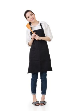 Genç Asyalı ev kadını