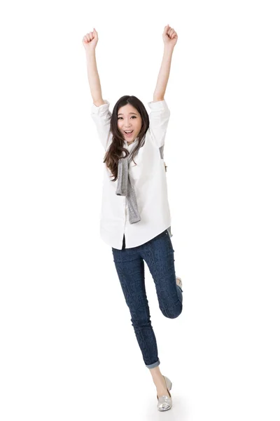 Cheerful Asian woman — Stock Photo, Image