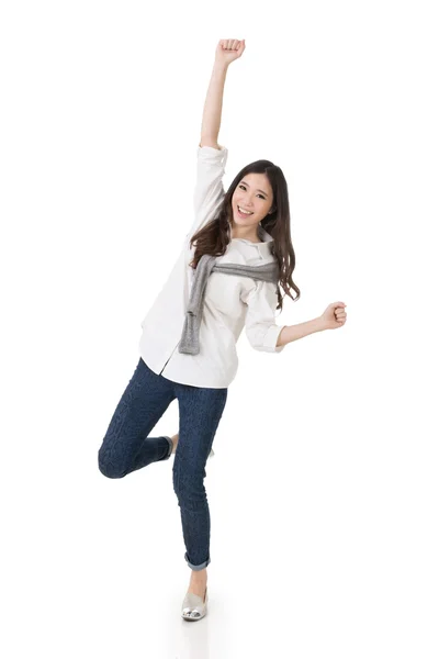 Cheerful Asian woman — Stock Photo, Image