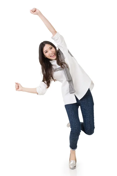 Cheerful Asian woman — Stock Photo, Image