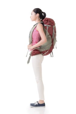 Genç Asyalı backpacker