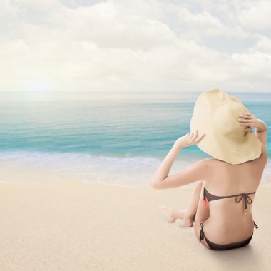 Bikini güzellik, dikiz rahatla
