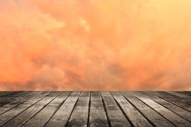 ahşap zemin ile gök