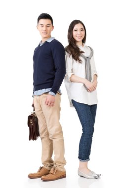 genç çekici Asya çift