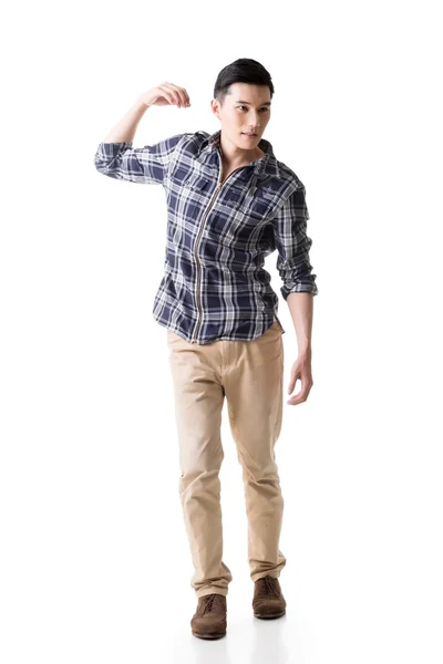 Asijský mladík nosit nebo něco — Stock fotografie