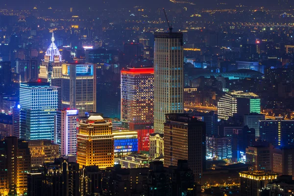 Noche moderna de la ciudad — Foto de Stock