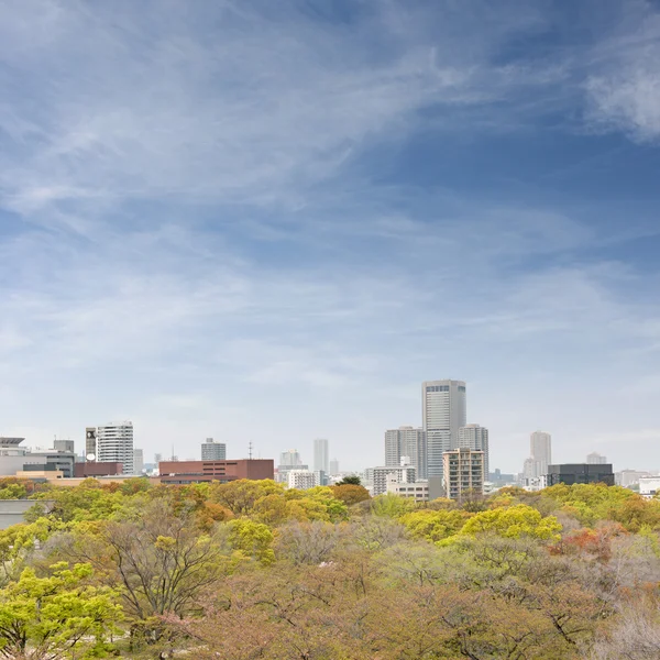 Skyline della città di Osaka — Foto Stock