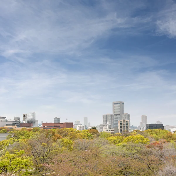 Ciudad de Osaka skyline — Foto de Stock