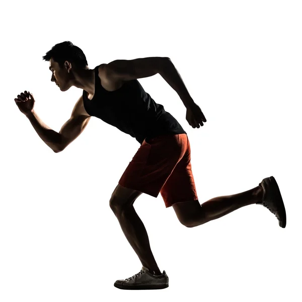 Asian athlete running — Stock Photo, Image