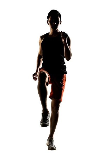 Ασιατικές αθλητής τρέχει — Φωτογραφία Αρχείου