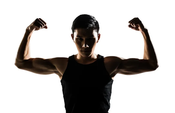 Asiático muscular saudável — Fotografia de Stock