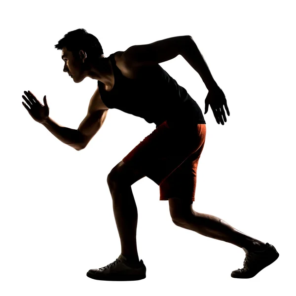 Asian athlete running — Stock Photo, Image