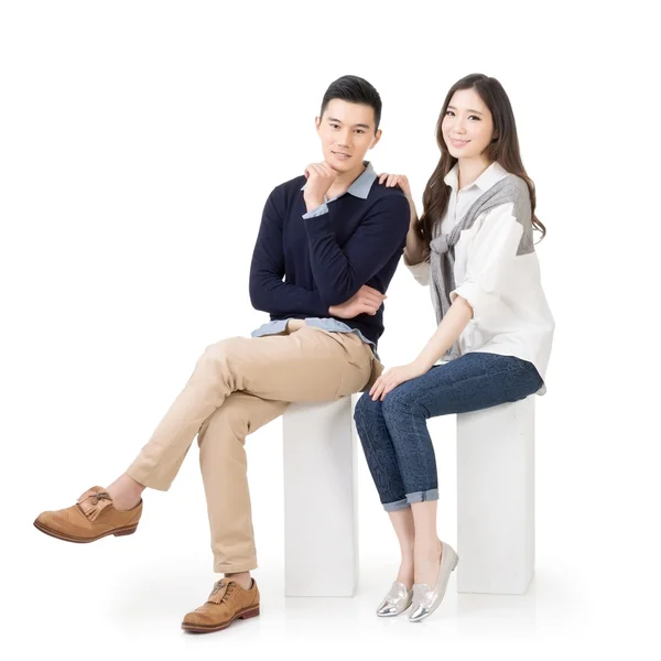 Attractive young Asian couple — Stock Photo, Image