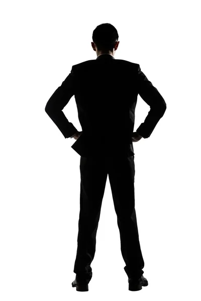 Rear view of business man standing — Zdjęcie stockowe