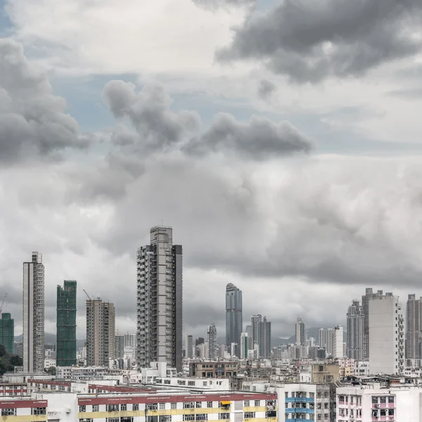 Tipico skyline dell'appartamento Hong Kong — Foto Stock