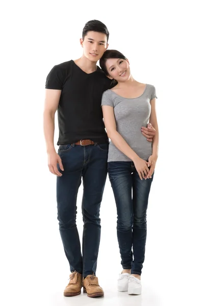 Attractive young Asian couple — Stock Photo, Image