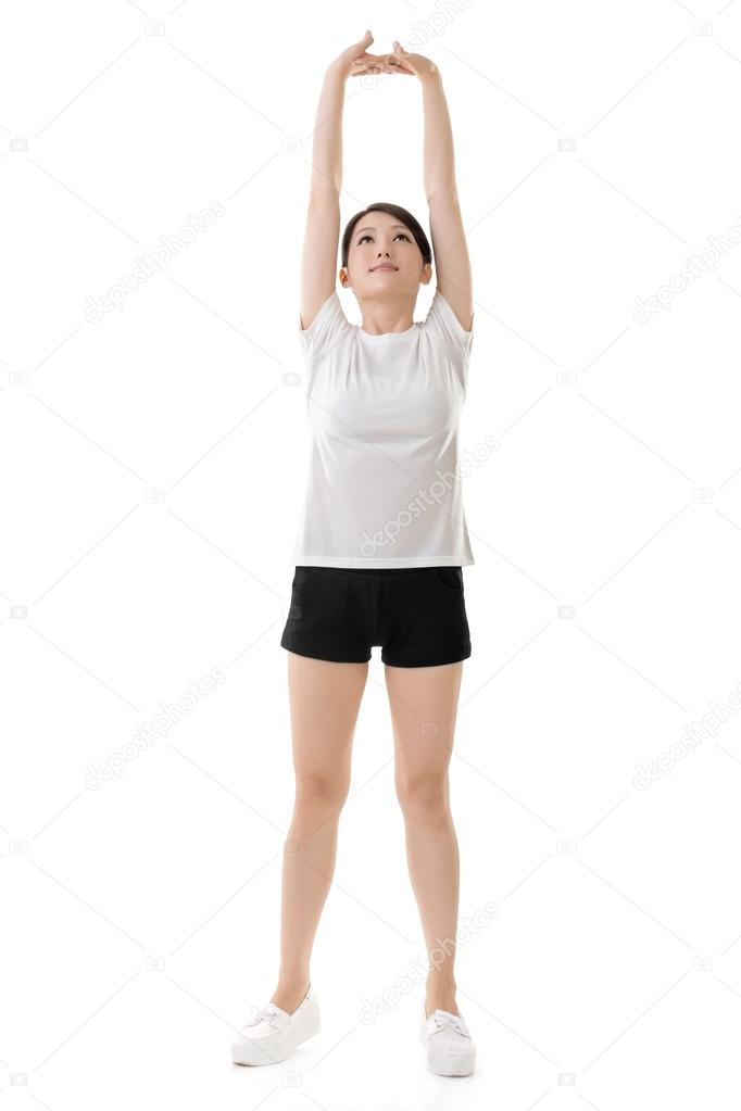 Fitness asian girl