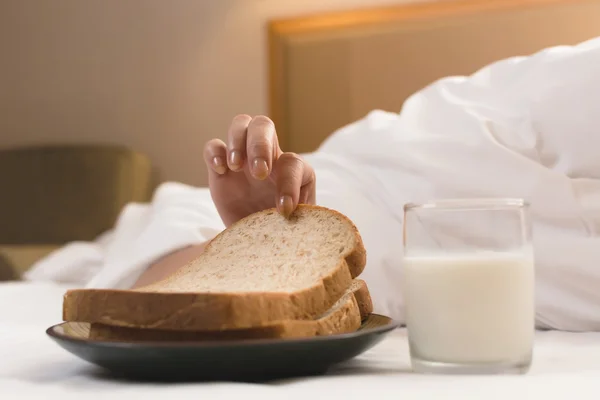 Frukost på hotellet — Stockfoto