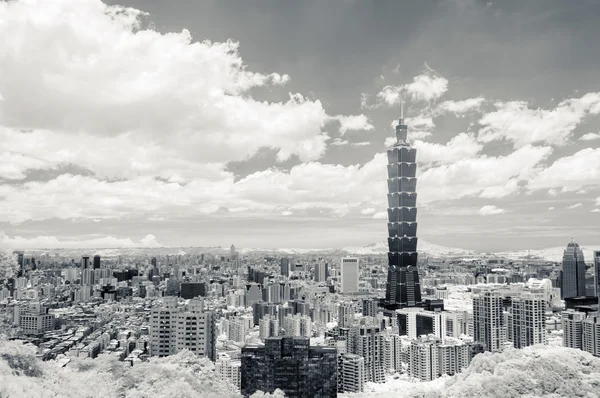 Panorama urbano di Taipei — Foto Stock