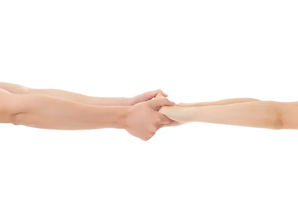 Casal segurar as mãos — Fotografia de Stock