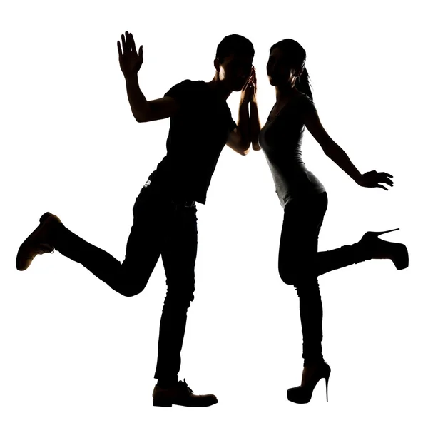 Asiatisches Paar tanzt — Stockfoto