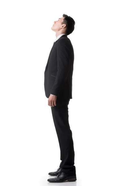 Businessman looking up — Stock Photo, Image