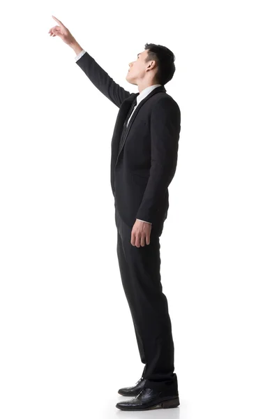 Businessman finger pointing up — Stock Photo, Image