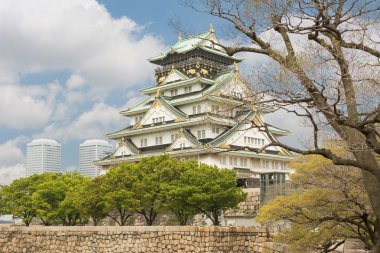 Osaka castle clipart