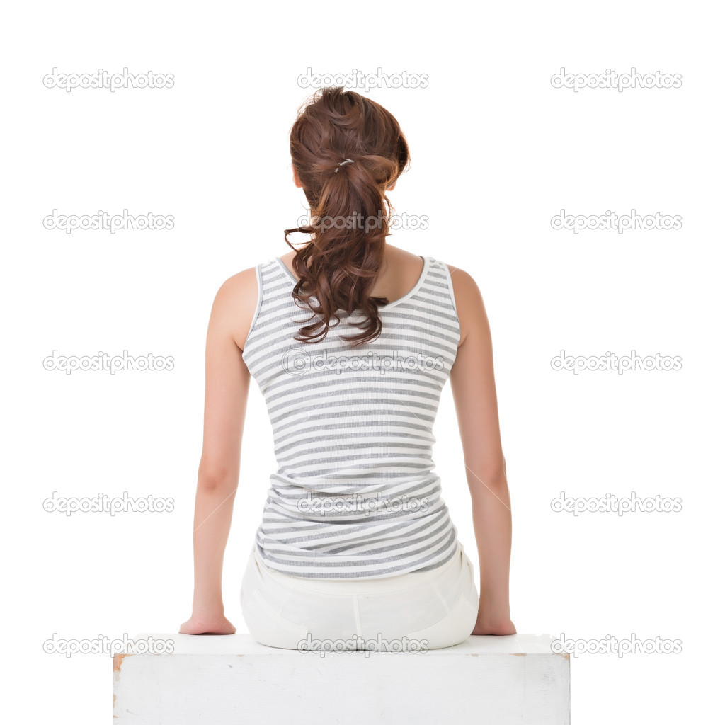 asian woman sitting