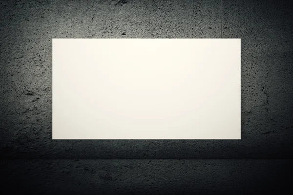 Bordo bianco vuoto — Foto Stock
