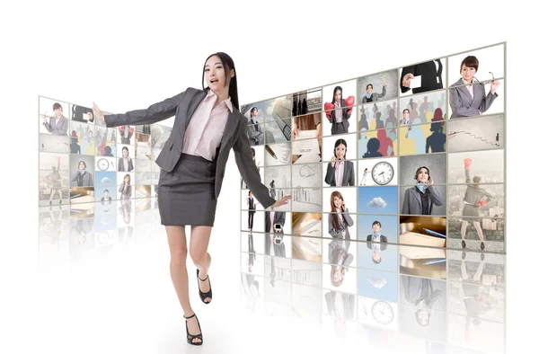 Business concept muur — Stockfoto