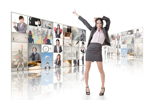 Business concept muur — Stockfoto