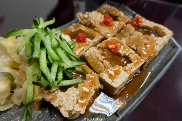Tofu Puturos Faimoasa Gustare Taiwaneză Într Magazin — Fotografie, imagine de stoc