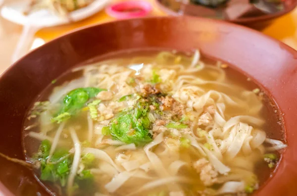 Macarrão Sopa Tradicional Taiwan Restaurante — Fotografia de Stock