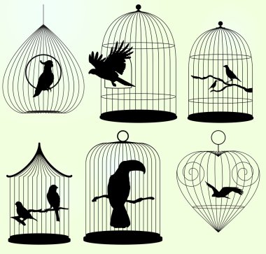 Set of  birdscages